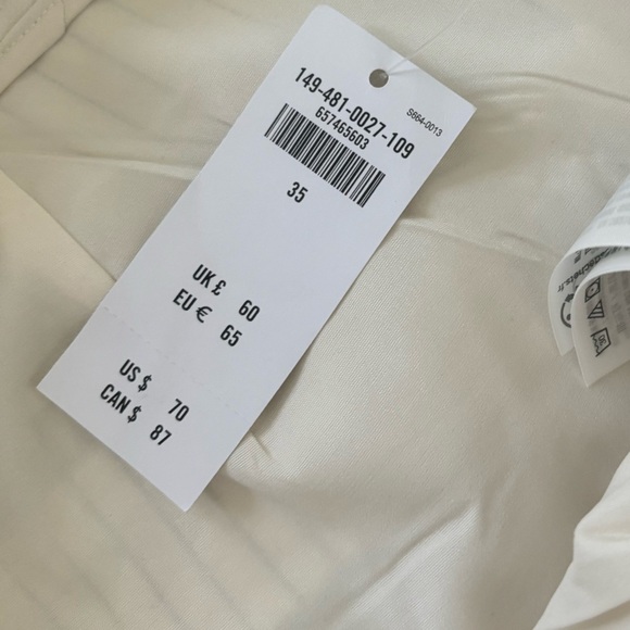 Abercrombie & Fitch Curve Love Ultra High White Stripe Shorts Womens size 20 NWT - Picture 3 of 9